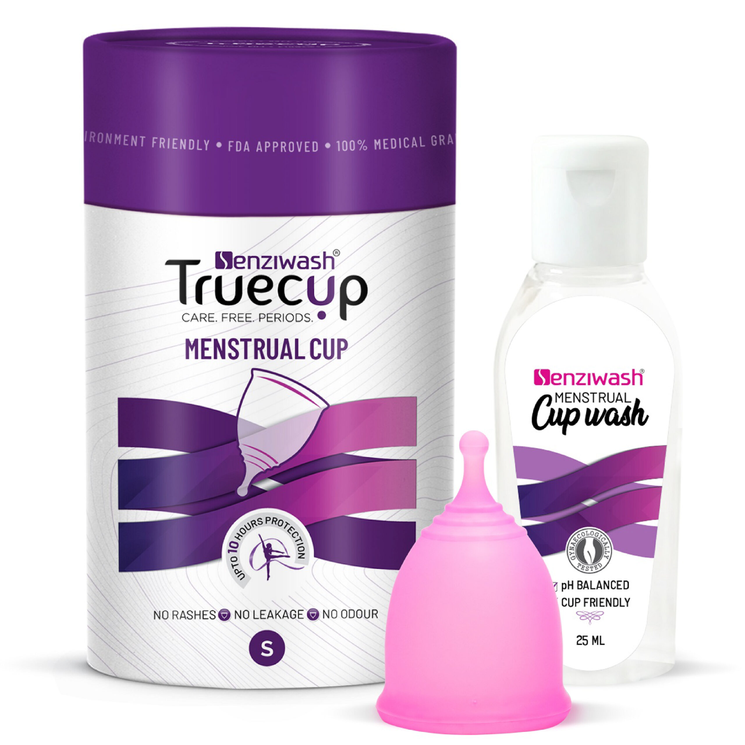 Senziwash Truecup Small Reusable Menstrual Cup & Cup Wash - Senziwash