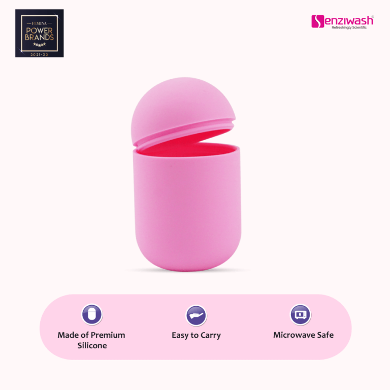 Senziwash Sterilizer Case Pink And Truecup Reusable Menstrual Cup Senziwash 4229