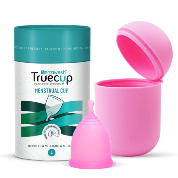 Senziwash Sterilizer Case Pink And Truecup Reusable Menstrual Cup Senziwash 4370